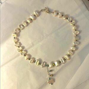 Elegant White Pearl Necklace
